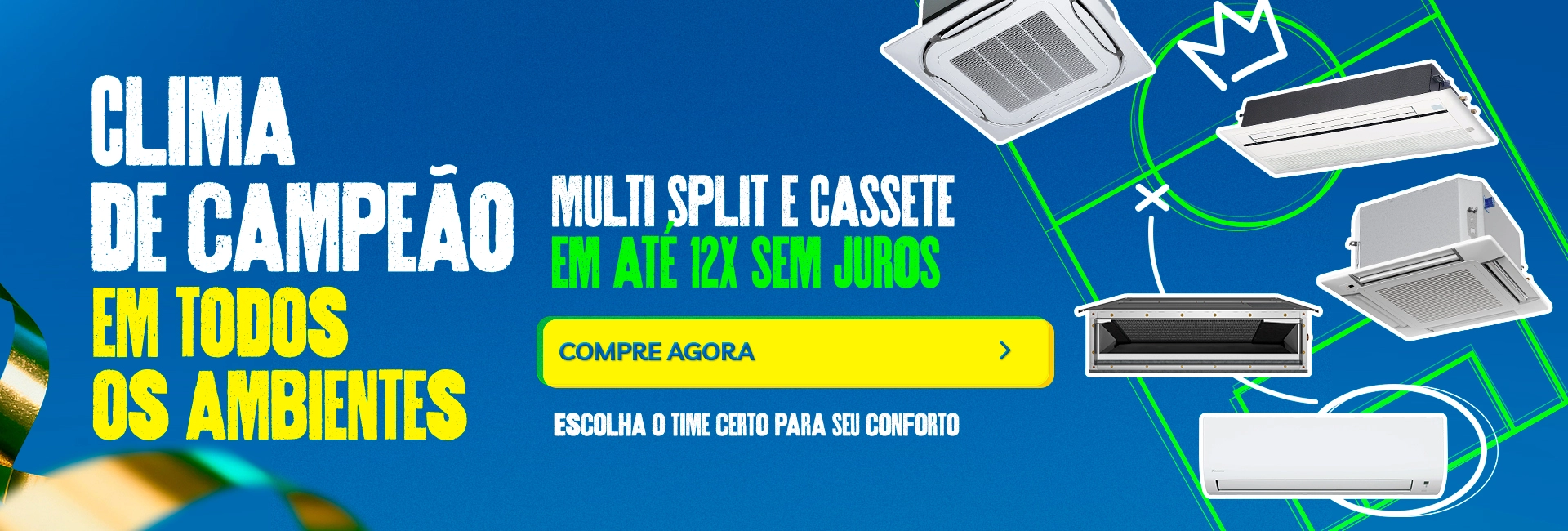 Daikin no Clima de Hexa com Seleção de Multi Split!