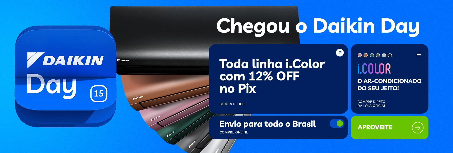 [PROMO DAIKIN DAY] 12x S/ Juros
