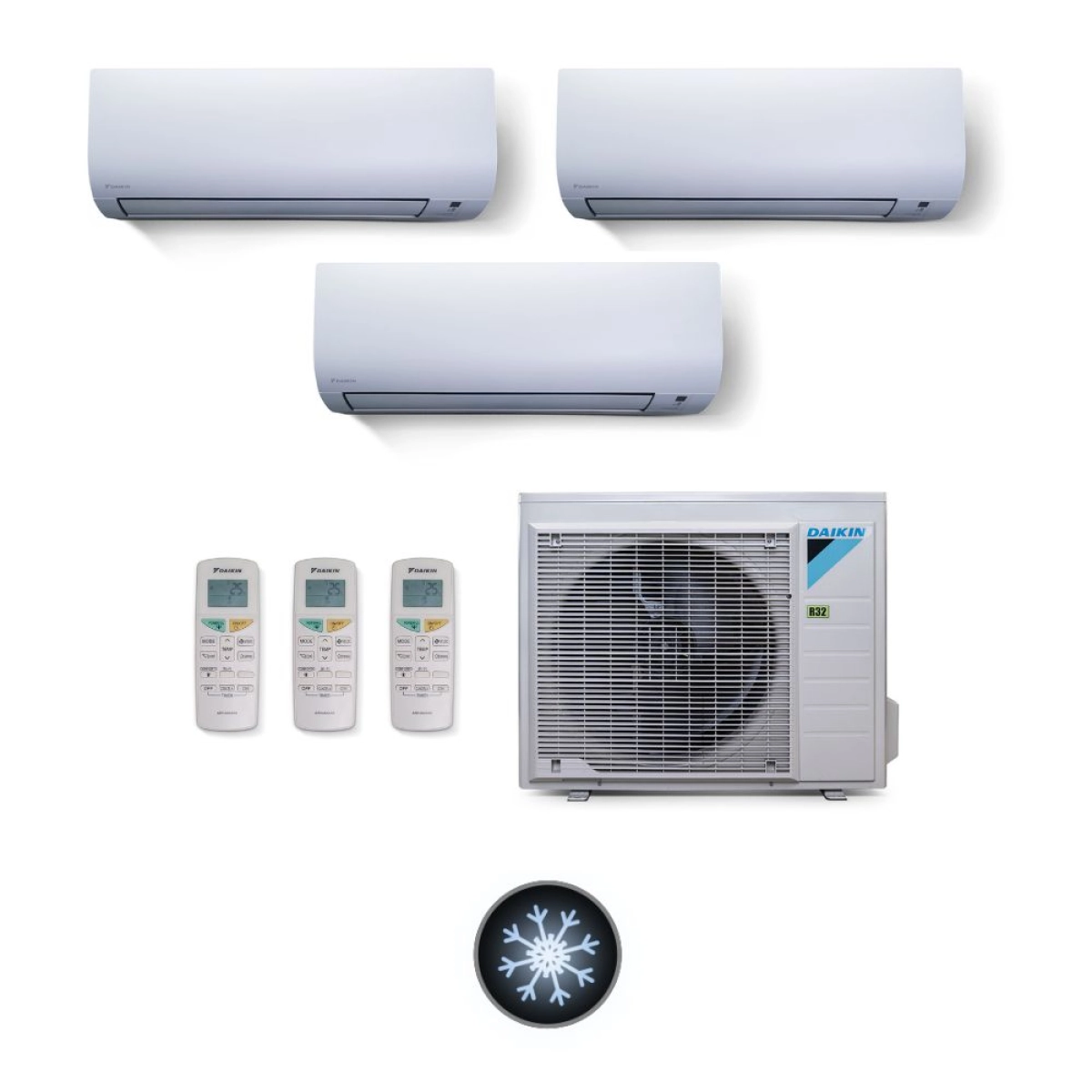Multi Split 18.000 BTUs p/ 3 Ambientes 3x9.000 (Frio) | Daikin