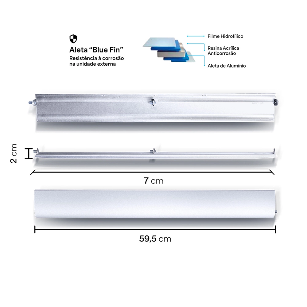 Aleta Horizontal da Evaporadora Hi-Wall Split Daikin