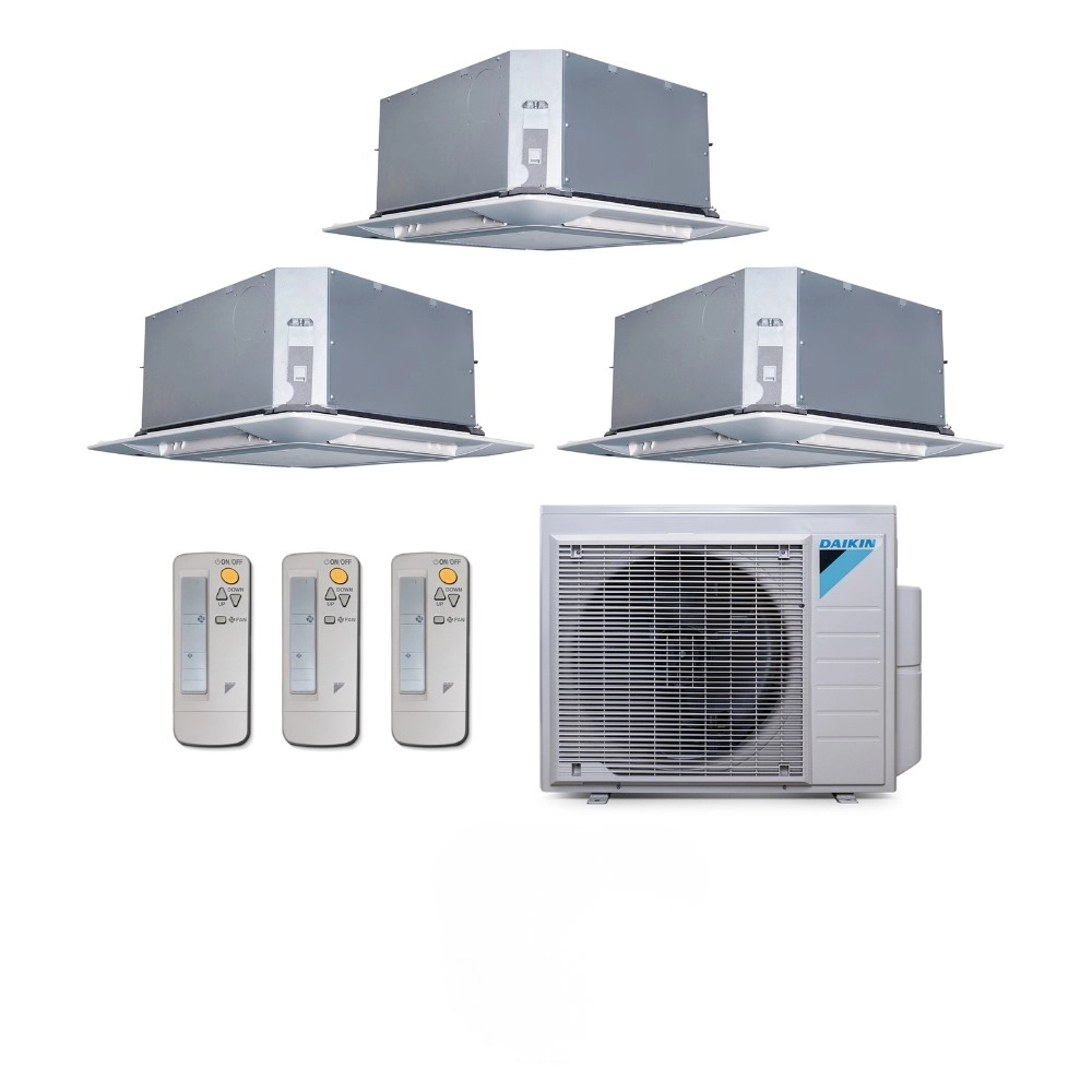 Ar Condicionado Multisplit Tri 36000 Btu(2x9000+18000) Quente/frio - Inverter - Daikin - 220v - Ffq25kvl Ffq50kvl / 3mxs24pmvm