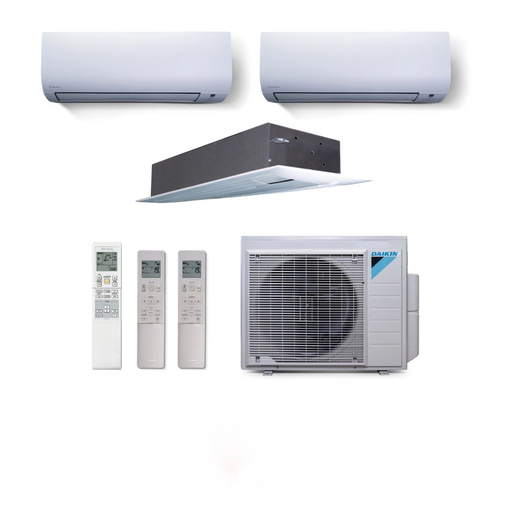 Ar Condicionado Multisplit Tri 42000 Btu(2x12000+18000) Quente/frio - Inverter - Daikin - 220v - Ccxs18pvm Ctxs12pmvm / 3mxs24pmvm