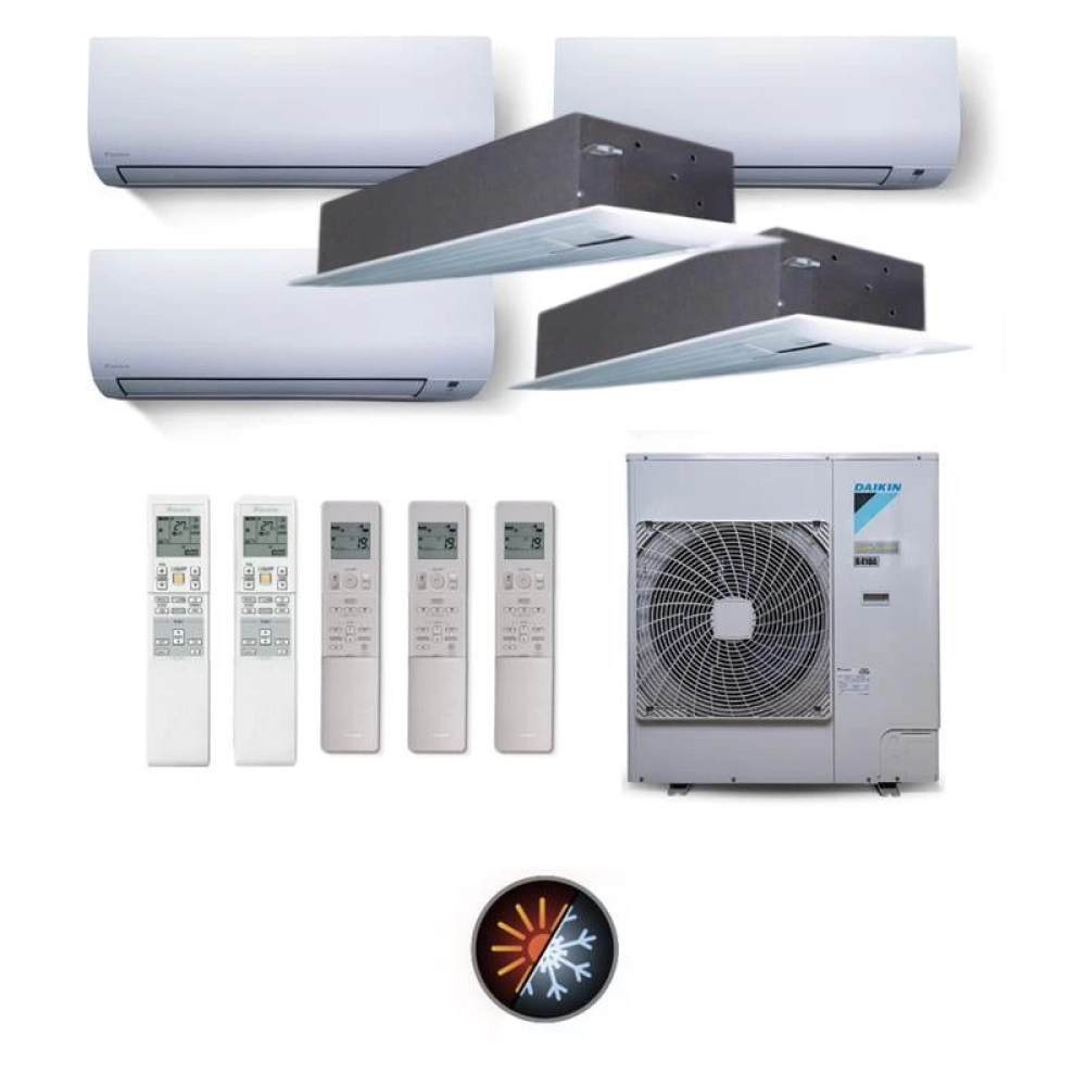 ar-condicionado-multi-split-5-ambientes-38000-btus-inverter-advance-daikin-com-3-hi-wall-9000-e-2-cassetes-uma-via-de-12000--e-1800-1-condensadora-5-controles remotos
