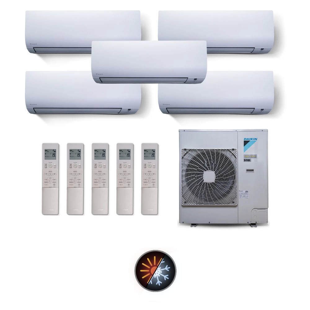 Ar Condicionado Multisplit Quad 6000 Btu(4x9000+24000) Quente/frio - Inverter - Daikin - 220v - Ctxs09pmvm3 Ctxs24pmvm5 / 5mxs38pmvm