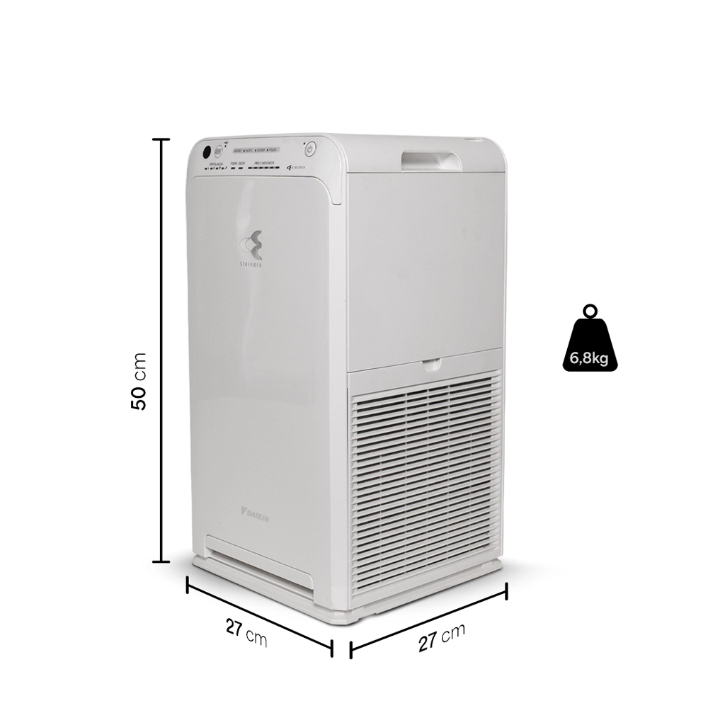 Purificador de Ar Streamer Daikin MC55 220V medidas