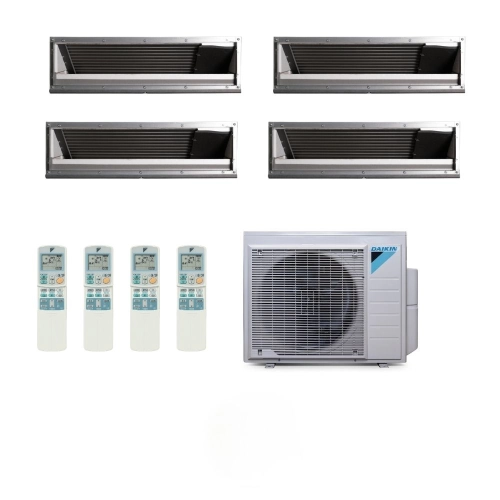 Ar Condicionado Daikin Multi Split Advance 4 Ambientes 34000 Btus Inverter com 3 Dutos 9000 e 1 de 18000 Quente Frio 220V