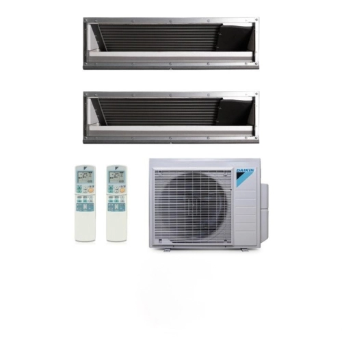 Ar Condicionado Multi Split 2 Ambientes 28000 Btus Inverter Advance Daikin com 2 Dutos 18000 Quente Frio 220V