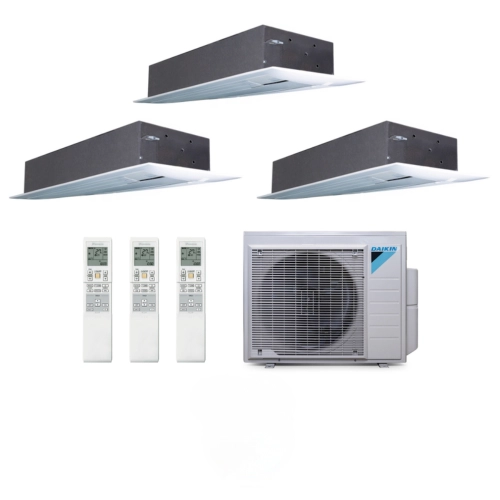 Ar Condicionado Multi Split 3 Ambientes 18000 Btus Inverter Advance Daikin com 3 Cassetes Uma Via 9000 Quente Frio 220V 