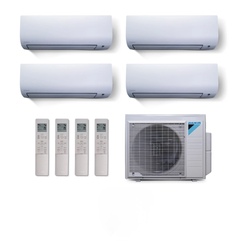Ar Condicionado Multi Split 4 Ambientes 28000 Btus Inverter Advance Daikin com 4 Hi Wall 12000 Quente Frio 220V