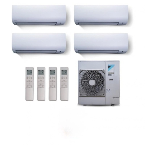 Ar Condicionado Multi Split 4 Ambientes 38000 Btus Inverter Advance Daikin com 3 Hi Wall 9000 e 1 de 24000 Quente Frio 220V
