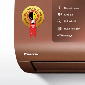 Ar Condicionado 12000 Btus Inverter Daikin Ecoswing Smart Gold Icolor Marrom Quente Frio 220V