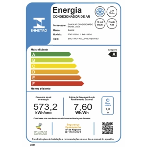 Ar Condicionado 18000 Btus Inverter Daikin Ecoswing Smart Gold Frio 220V