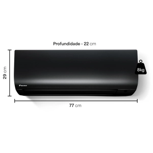 Ar Condicionado 18000 Btus Split Hi Wall Daikin Full Inverter Icolor Preto Quente e Frio 220V