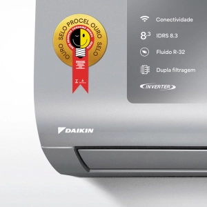 Ar Condicionado 9000 Btus Inverter Daikin Ecoswing Smart Gold Icolor Prata Quente Frio 220V