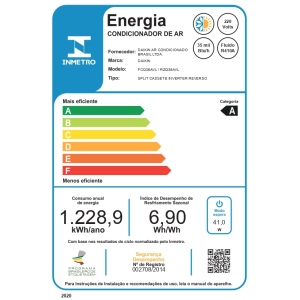 Ar Condicionado Cassete 36000 Btus Inverter 4 Vias Daikin Sky Air Quente e Frio 220V Ar Condicionado Cassete 36000 Btus Inverter 4 Vias Daikin Sky Air Quente e Frio 220V