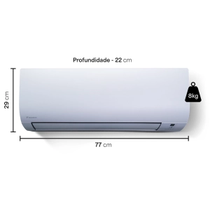 Ar Condicionado Multi Split 2 Ambientes 24000 Btus Inverter Advance Daikin com 2 Hi Wall 9000 e 20000 Quente Frio 220V