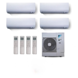 Ar Condicionado Multi Split 4 Ambientes 38000 Btus Inverter Advance Daikin com 3 Hi Wall 9000 e 1 de 18000 Quente Frio 220V