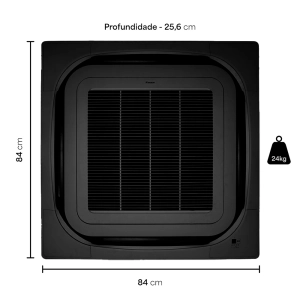 Painel para Cassete Inverter 4 Vias Daikin Sky Air Preto